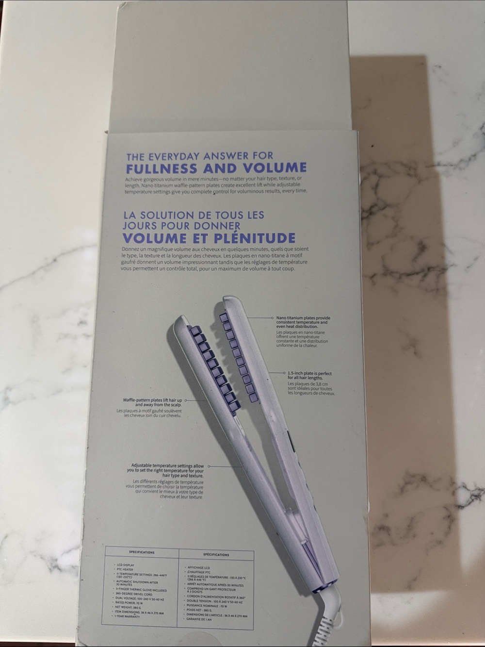 MONAT Lavender Ceramic volume crimped for roots - Gentle Styling - Picture 2 of 3
